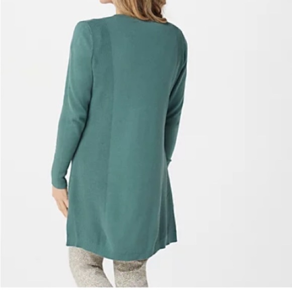 Isaac Mizrahi Live Duster Sweater Cardigan - Picture 3 of 16